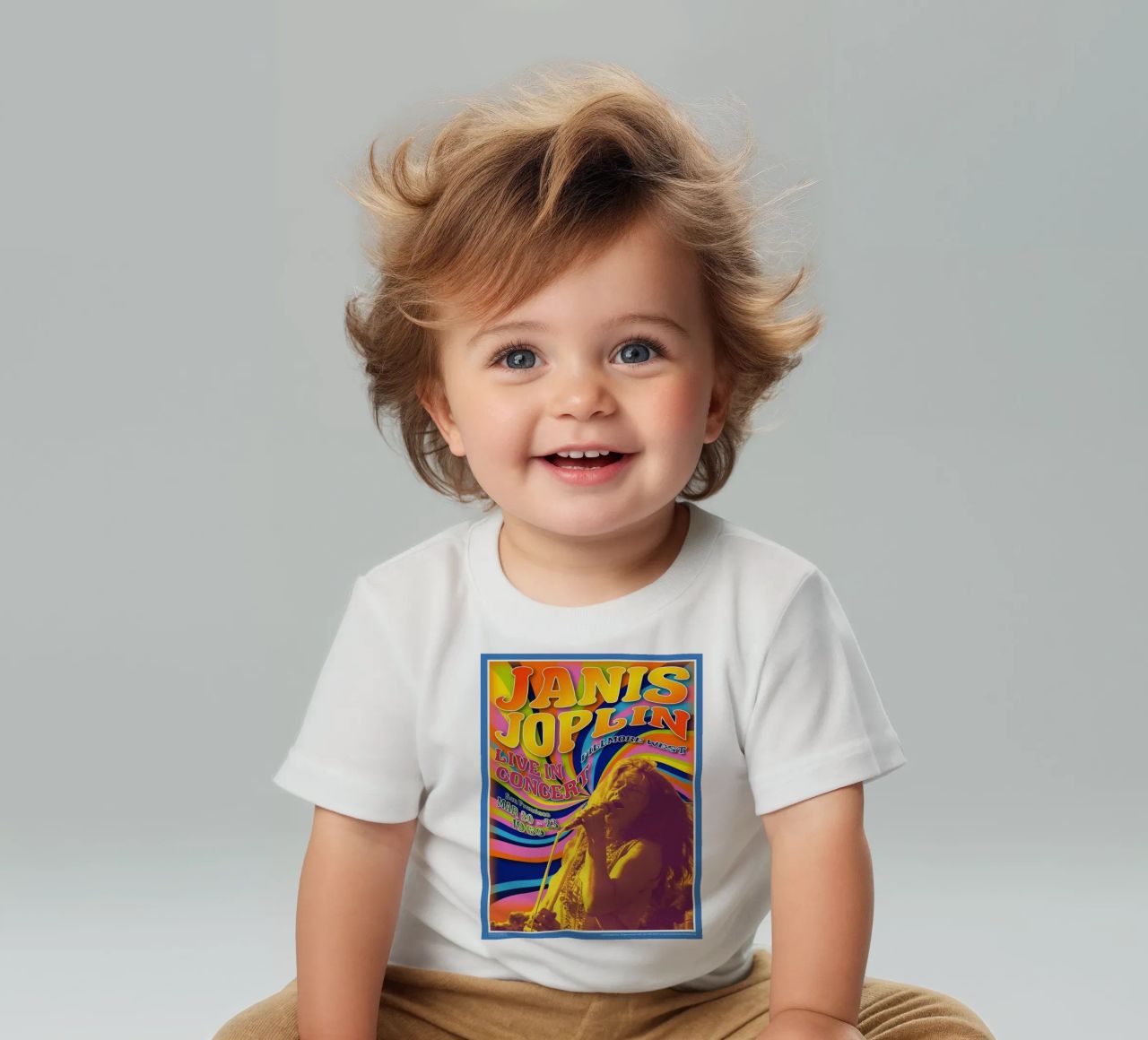 live concert janis joplin 1967 Poster t-shirt pour bébé de SoundStudio