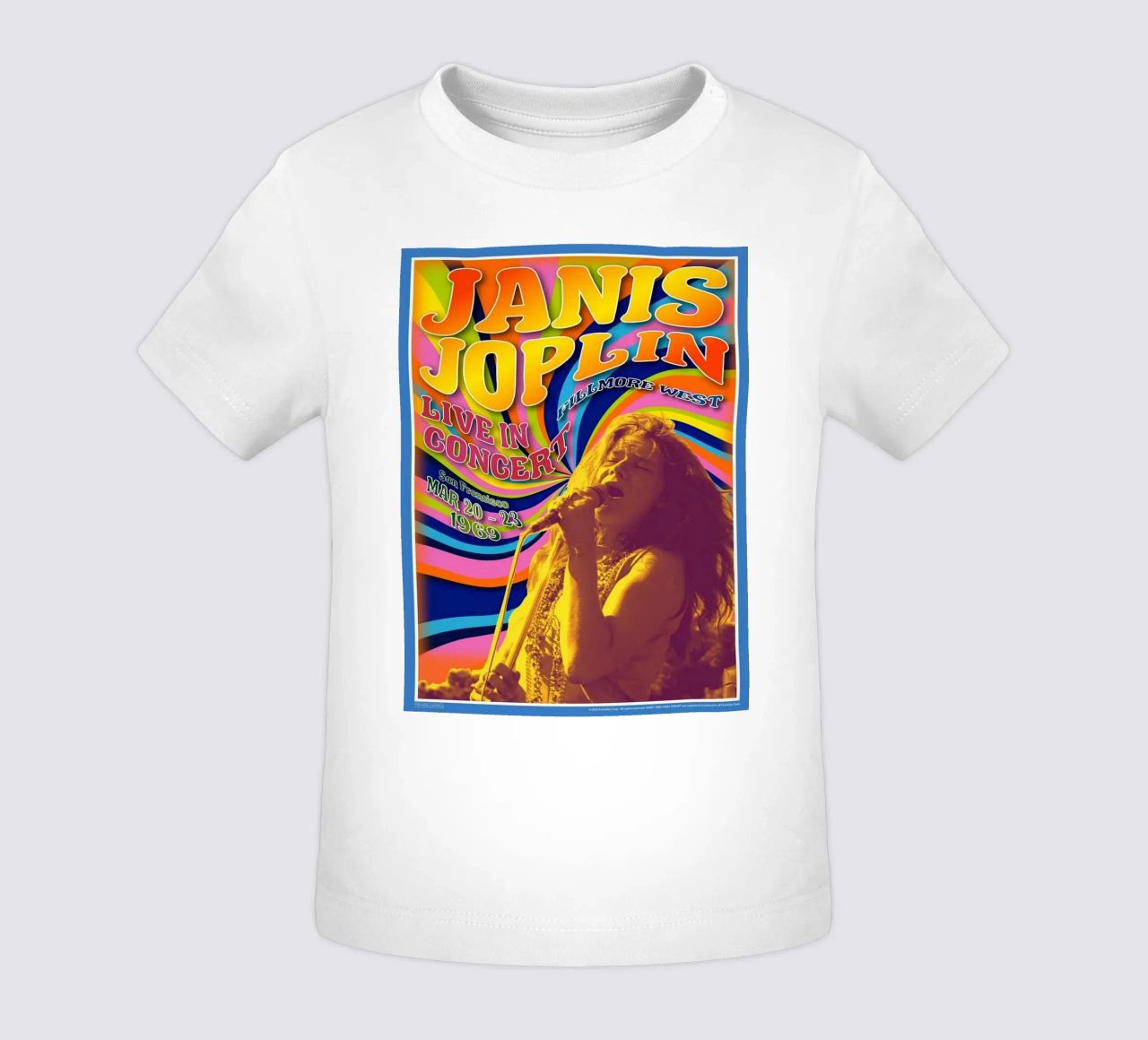 live concert janis joplin 1967 Poster t-shirt pour bébé de SoundStudio