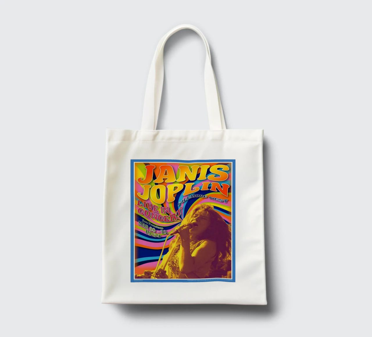 live concert janis joplin 1967 Poster tote bag de SoundStudio