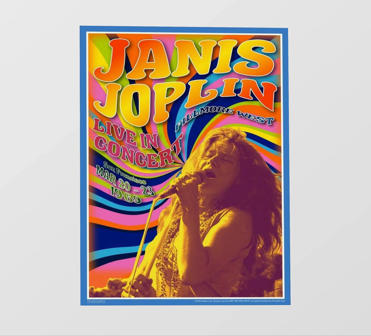 live concert janis joplin 1967 Poster papier peint photo de SoundStudio