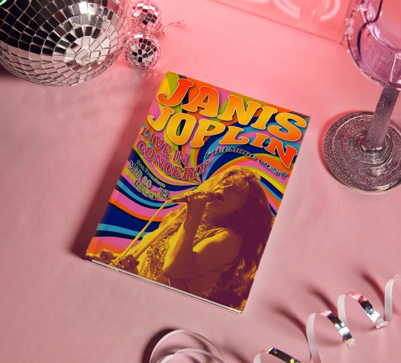 live concert janis joplin 1967 Poster carnet de notes de SoundStudio