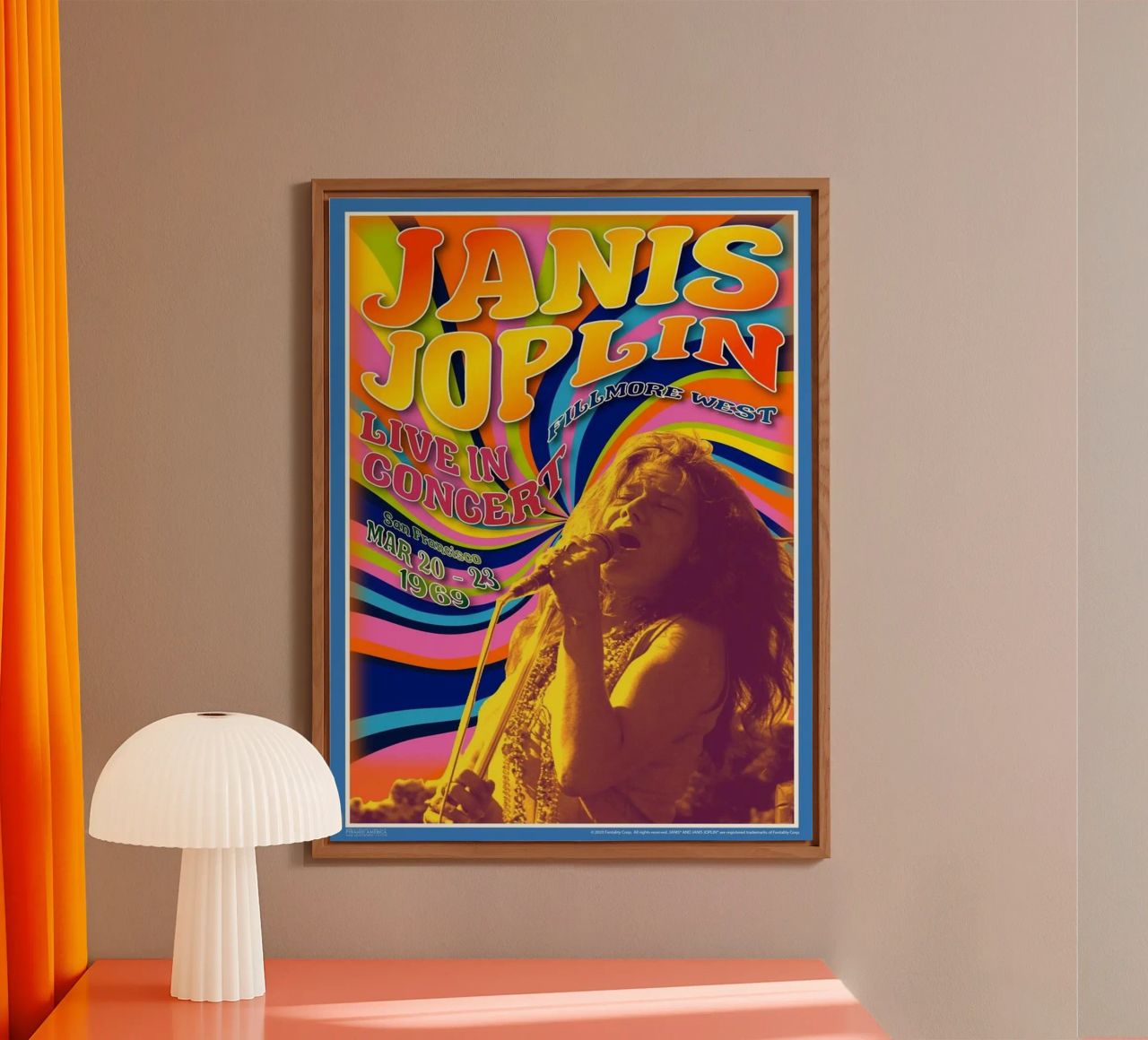 live concert janis joplin 1967 Poster alu dibond de SoundStudio