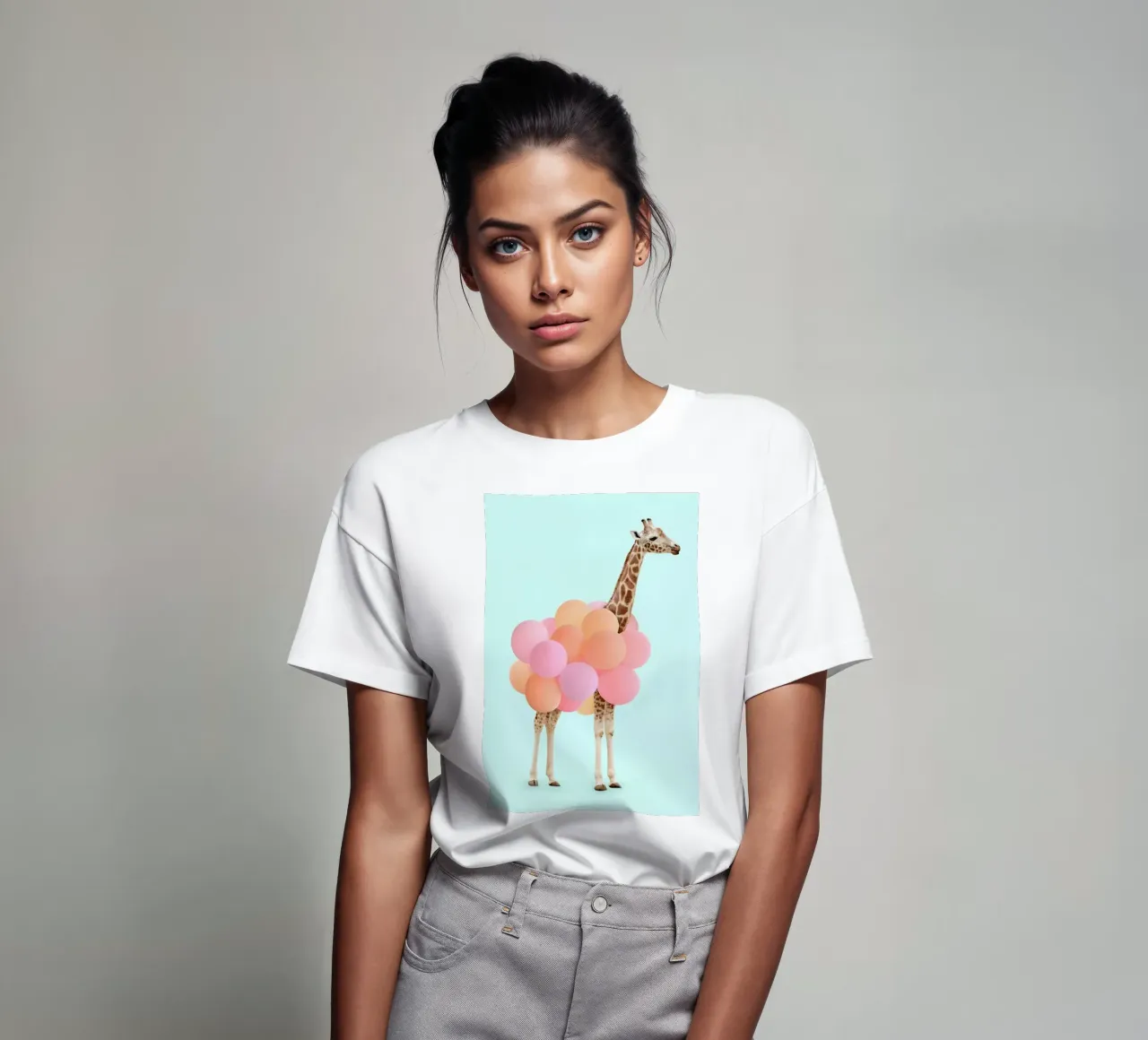 Party Giraffe t-shirt da Paul Fuentes Design