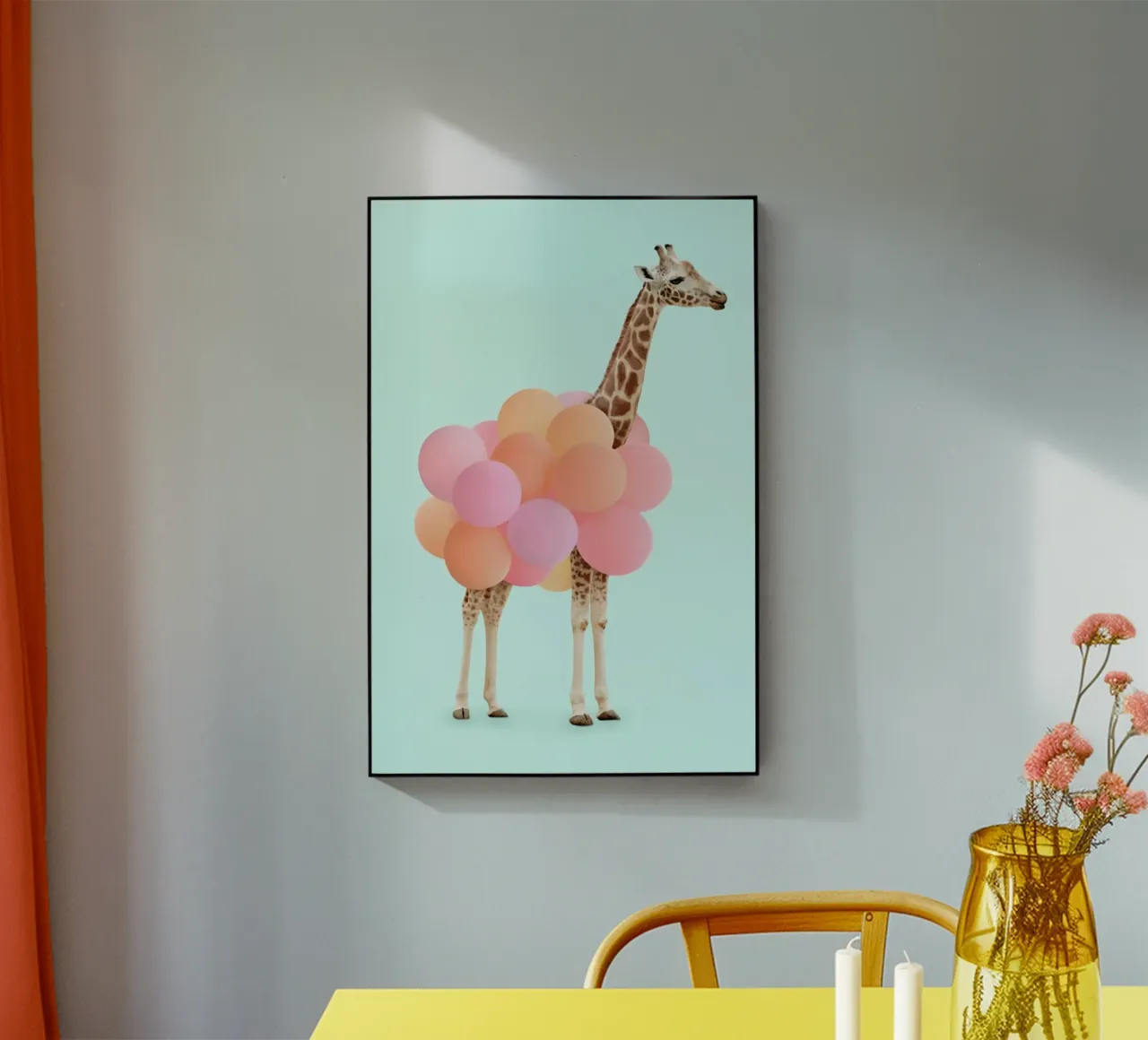 Party Giraffe plexiglass da Paul Fuentes Design
