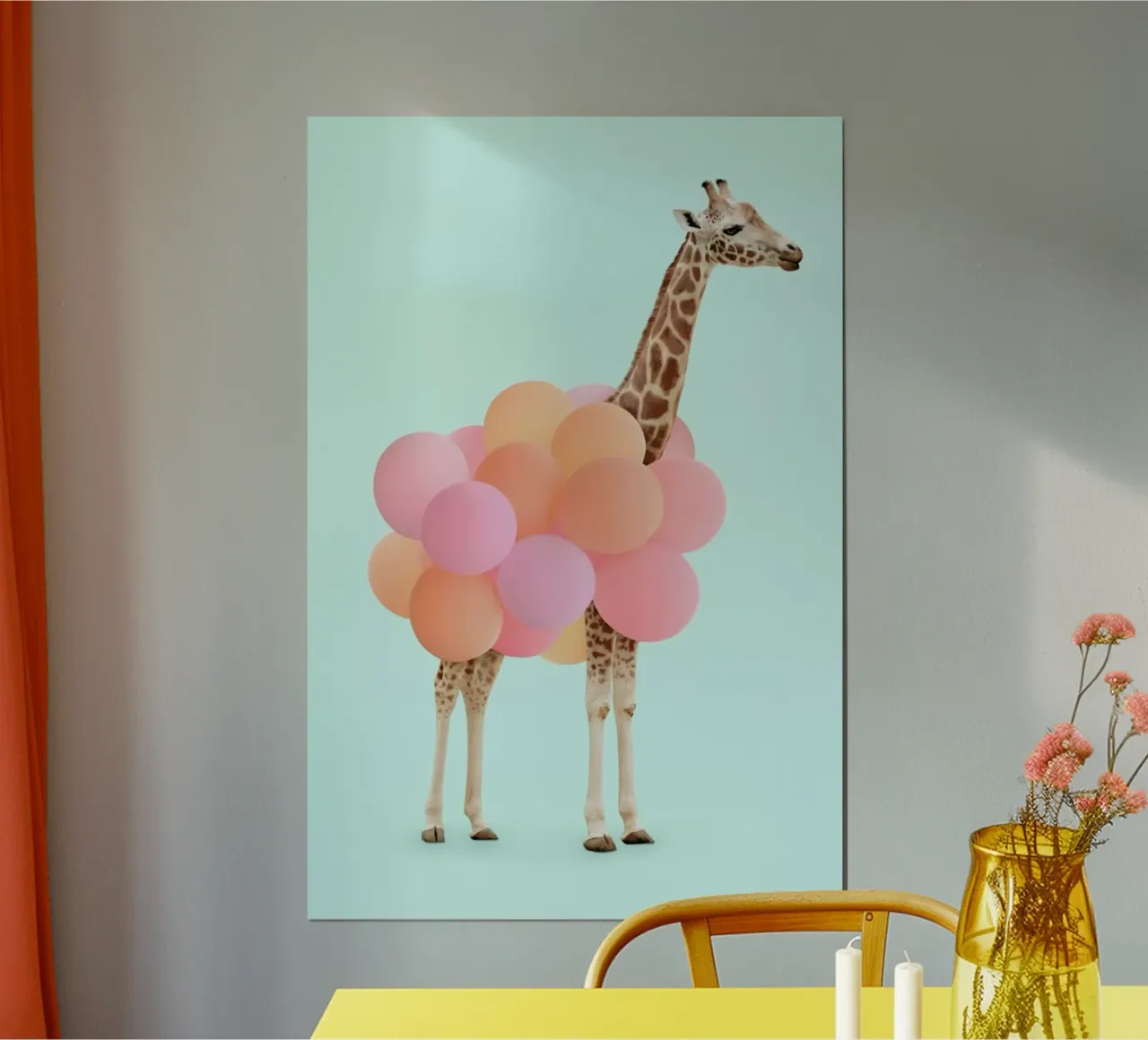 Party Giraffe poster da Paul Fuentes Design