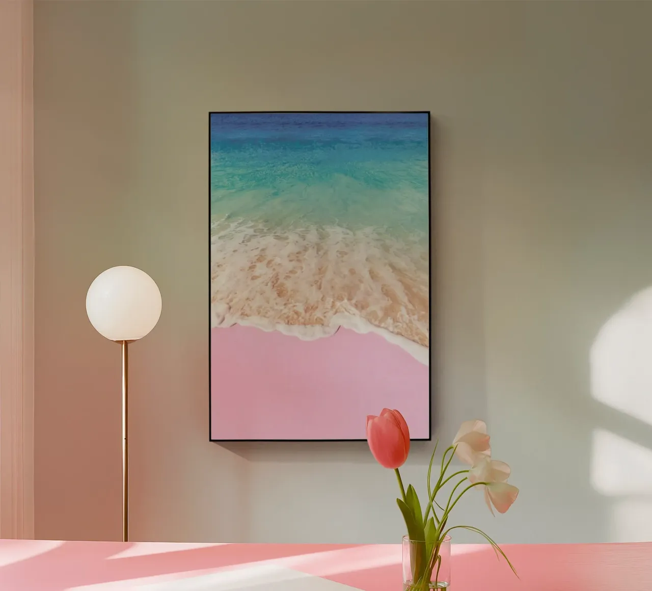 Pink Sand plexiglass da Paul Fuentes Design