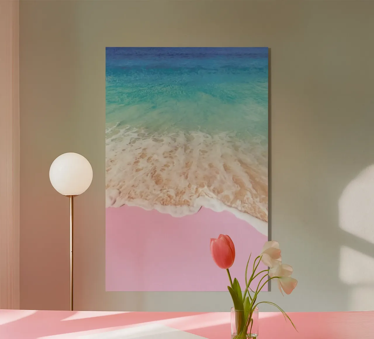 Pink Sand plexiglass da Paul Fuentes Design