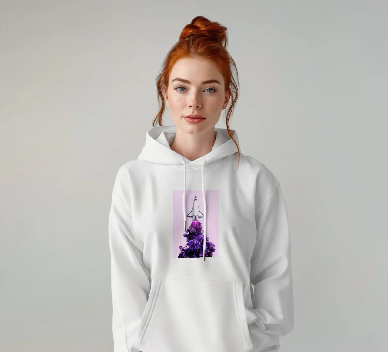 Spaceship felpa con cappuccio da Paul Fuentes Design