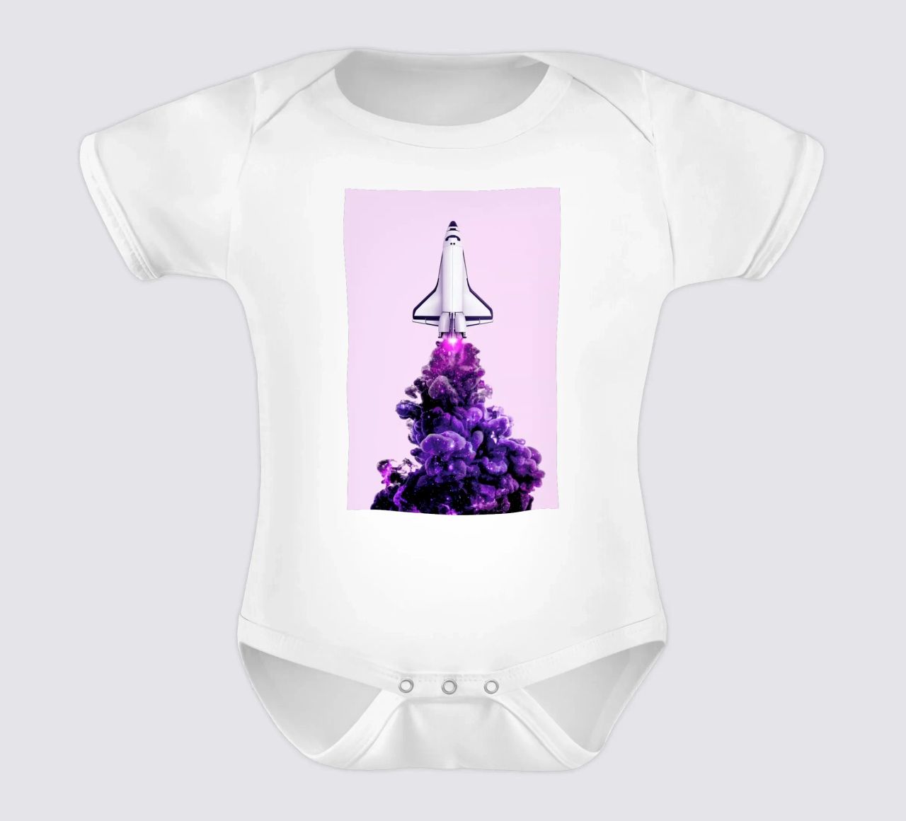 Spaceship body neonato maniche corte da Paul Fuentes Design