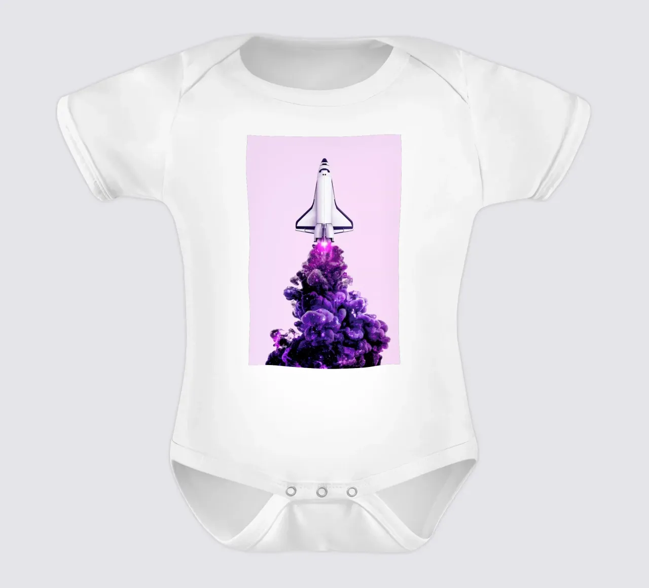 Spaceship body neonato maniche corte da Paul Fuentes Design