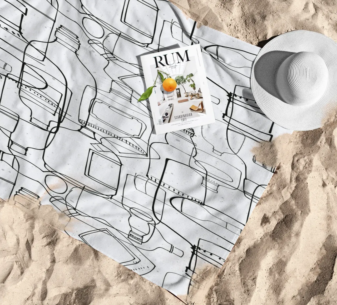 White Rum telo mare da lazydaypaper