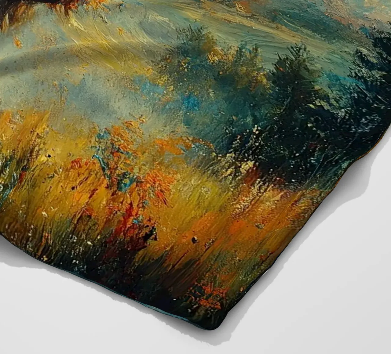 Mucca delle Highlands coperta in pile da Nikis Art Studio