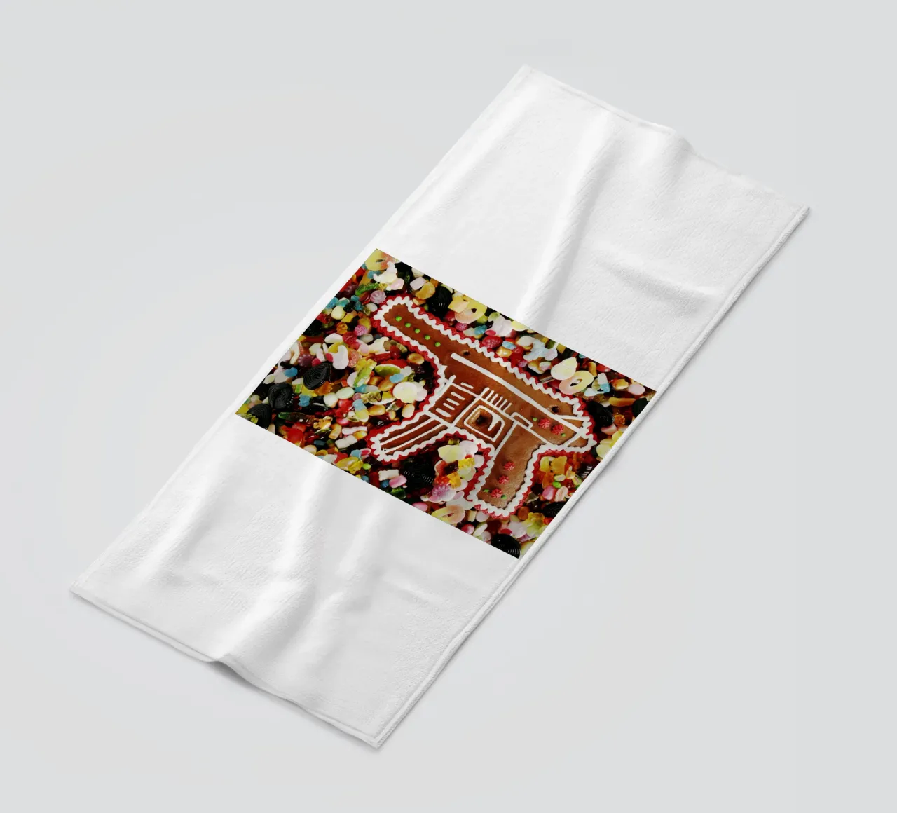 Lebuchen Waffe beach towel by Simon Koy
