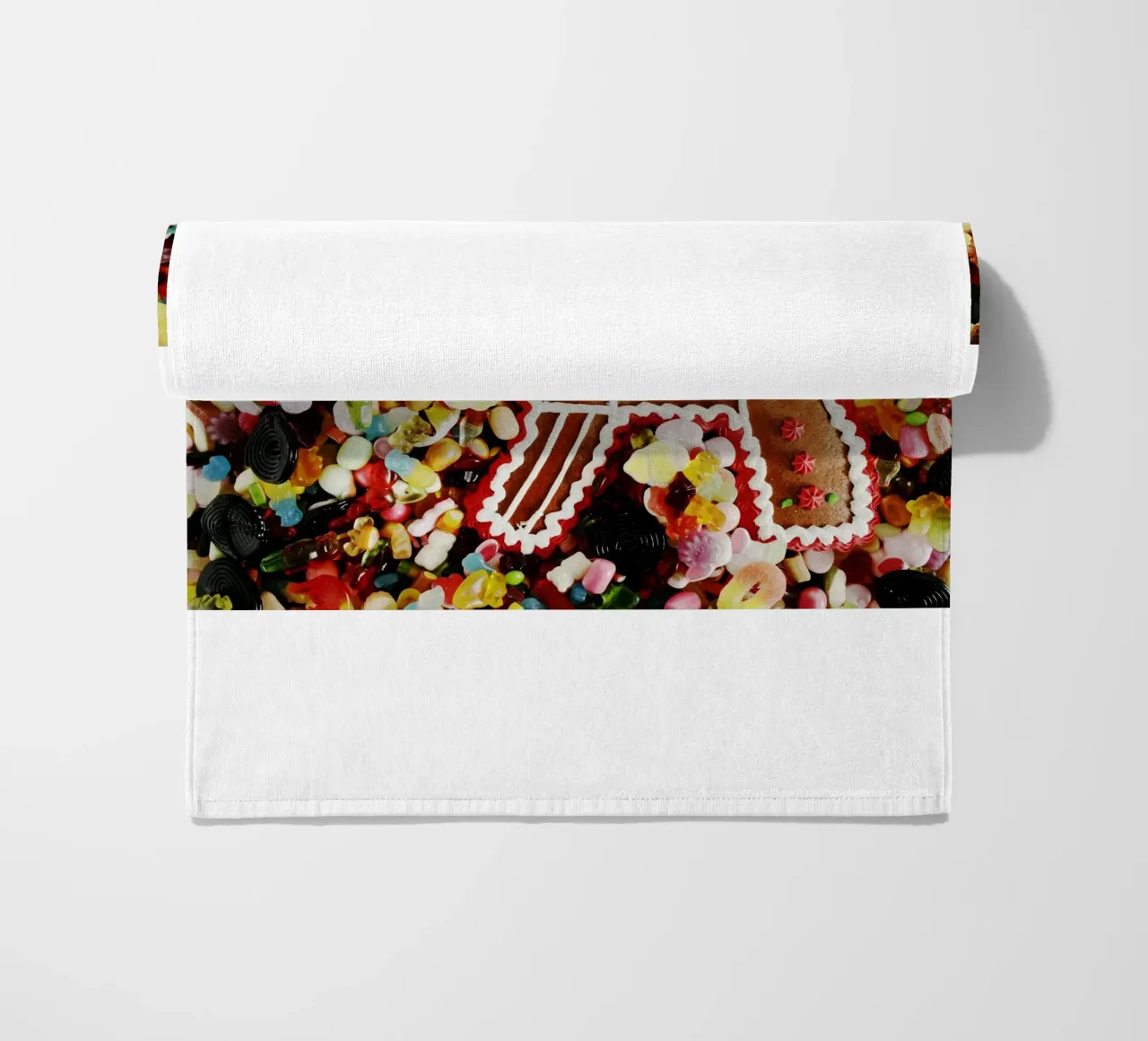 Lebuchen Waffe beach towel by Simon Koy