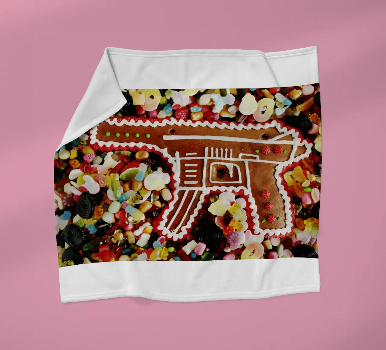 Lebuchen Waffe fleece blanket by Simon Koy