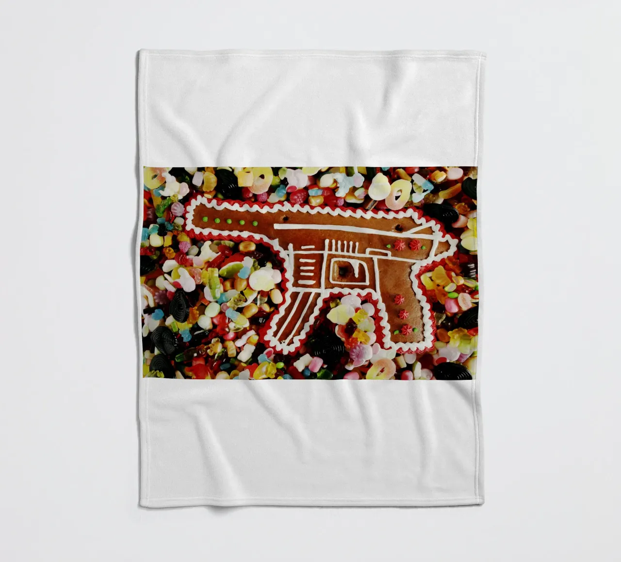 Lebuchen Waffe fleece blanket by Simon Koy