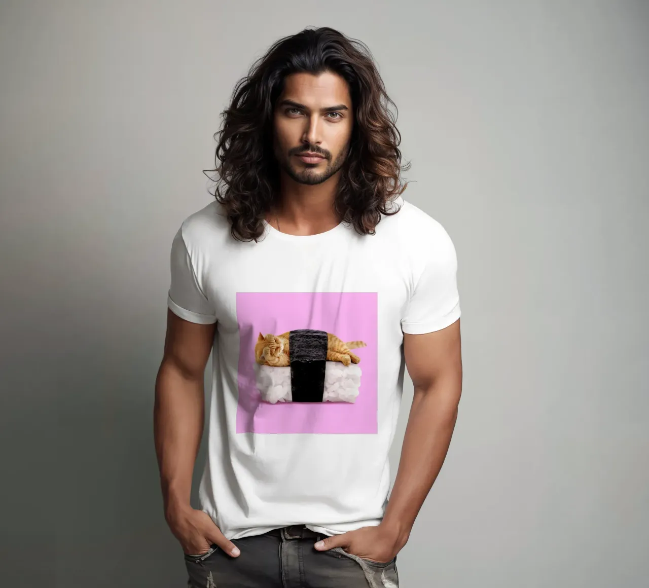 Sushi Cat t-shirt da Paul Fuentes Design