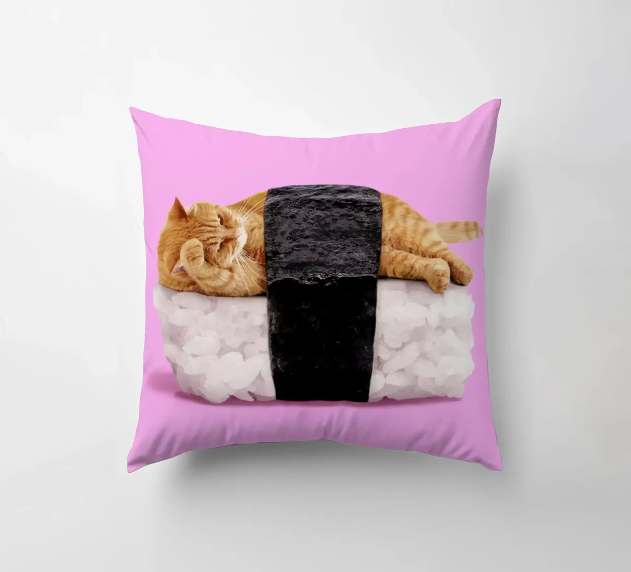 Sushi Cat cuscino da Paul Fuentes Design