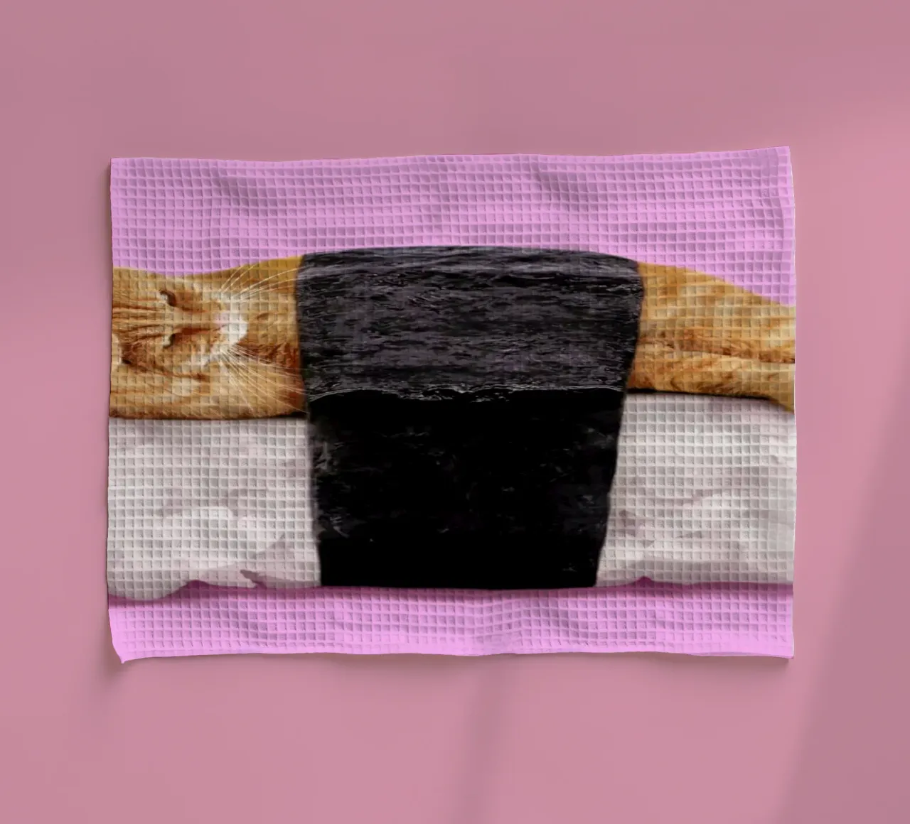 Sushi Cat canovaccio da cucina da Paul Fuentes Design