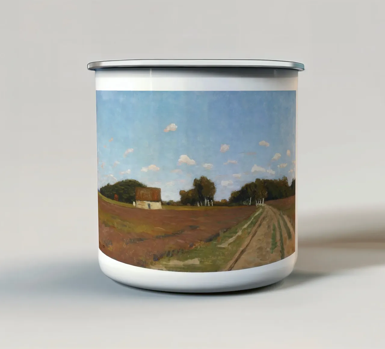 Otto Modersohn - Giornata estiva vicino a Worpswede tazza in smalto da ARTOTHEK