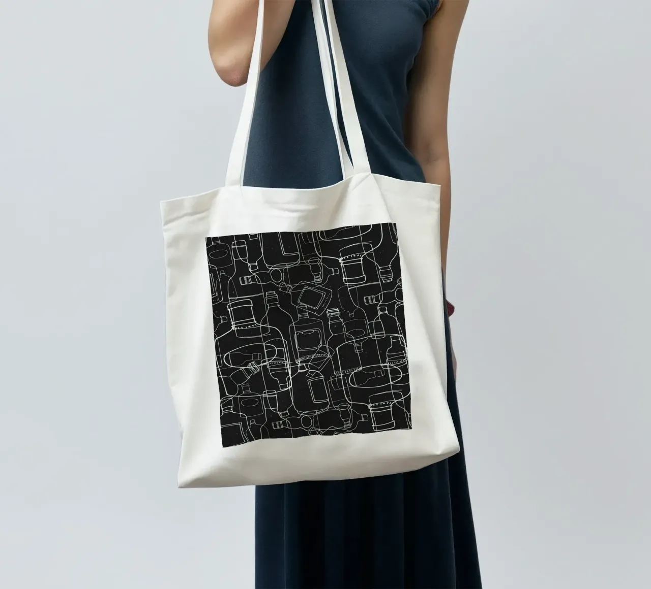 Black Rum tote bag by lazydaypaper