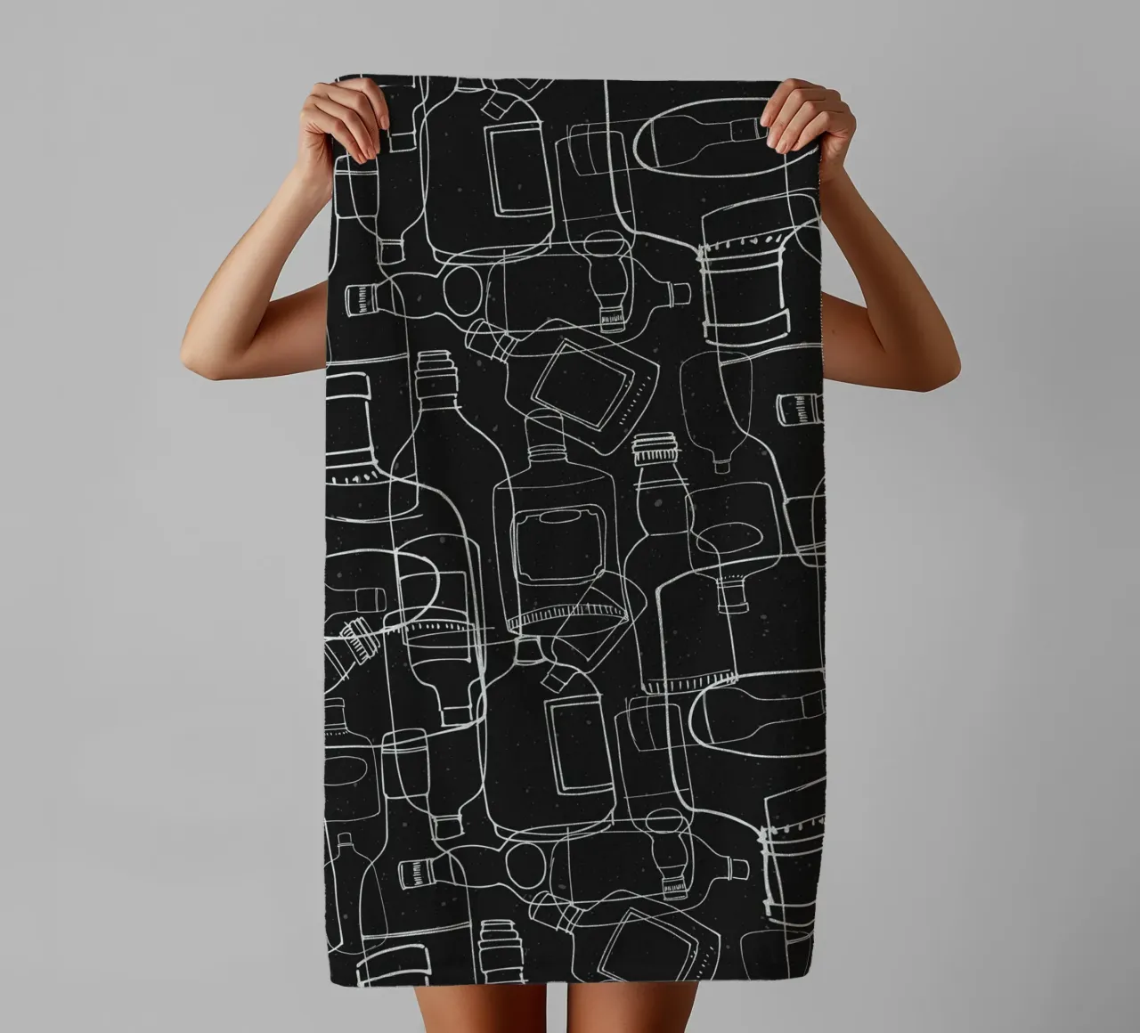 Black Rum asciugamano da bagno da lazydaypaper