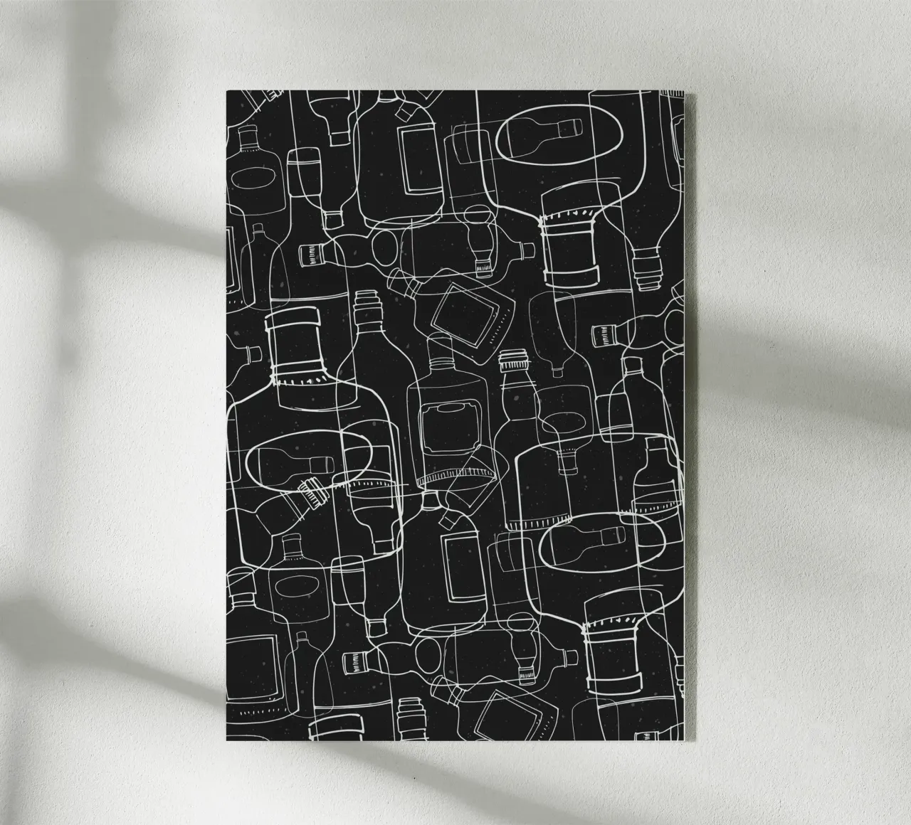 Black Rum acrylic glass by lazydaypaper