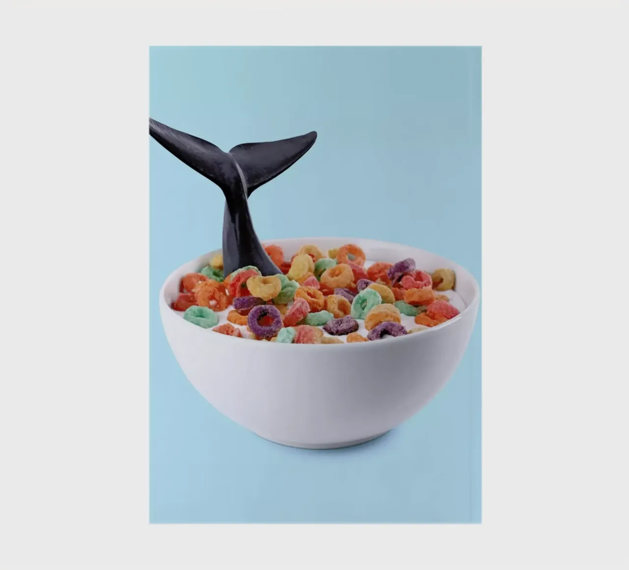 Whale Cereal notebook by Paul Fuentes Design