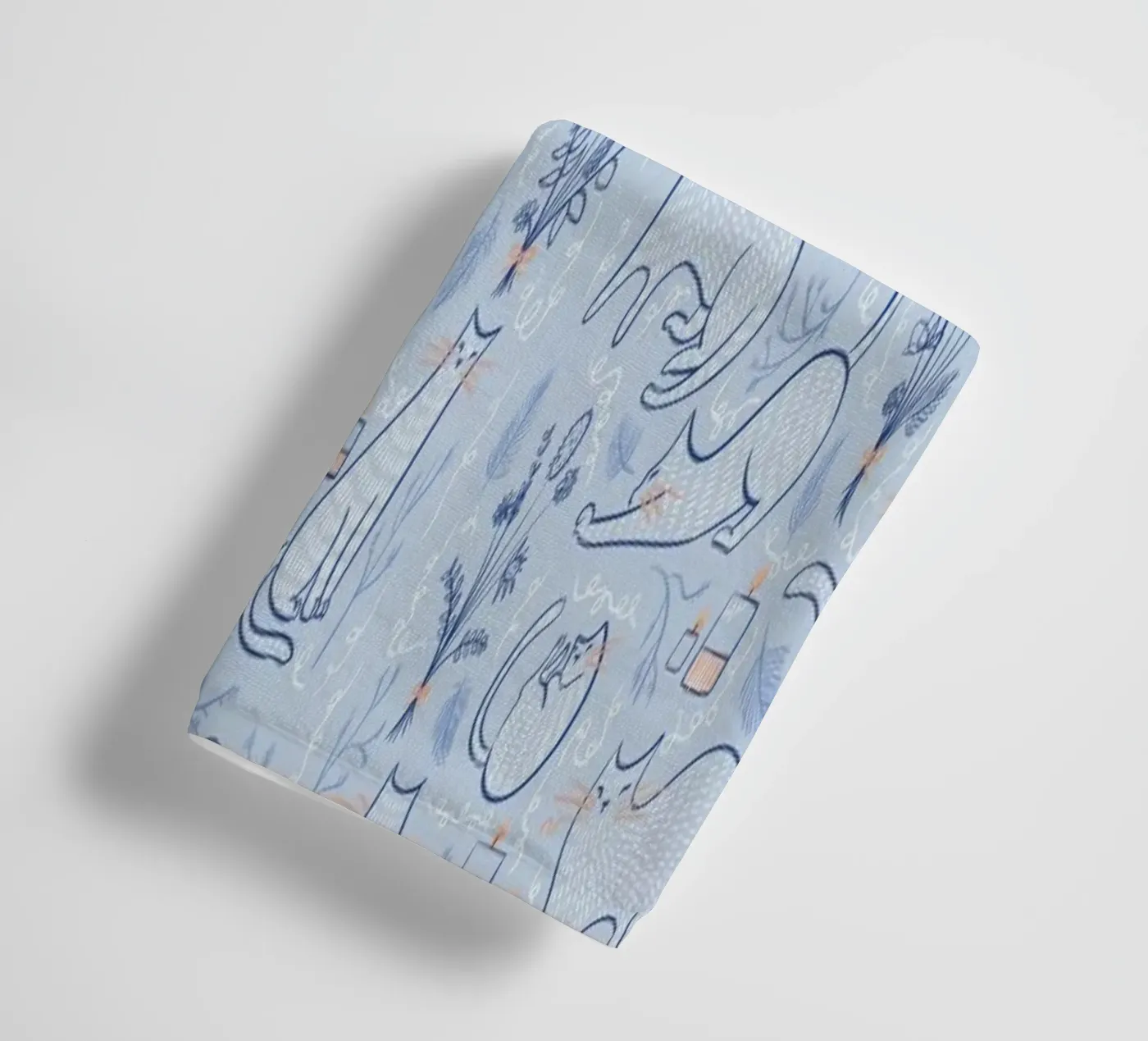 Feline badhanddoek van Moira Scicluna Zahra