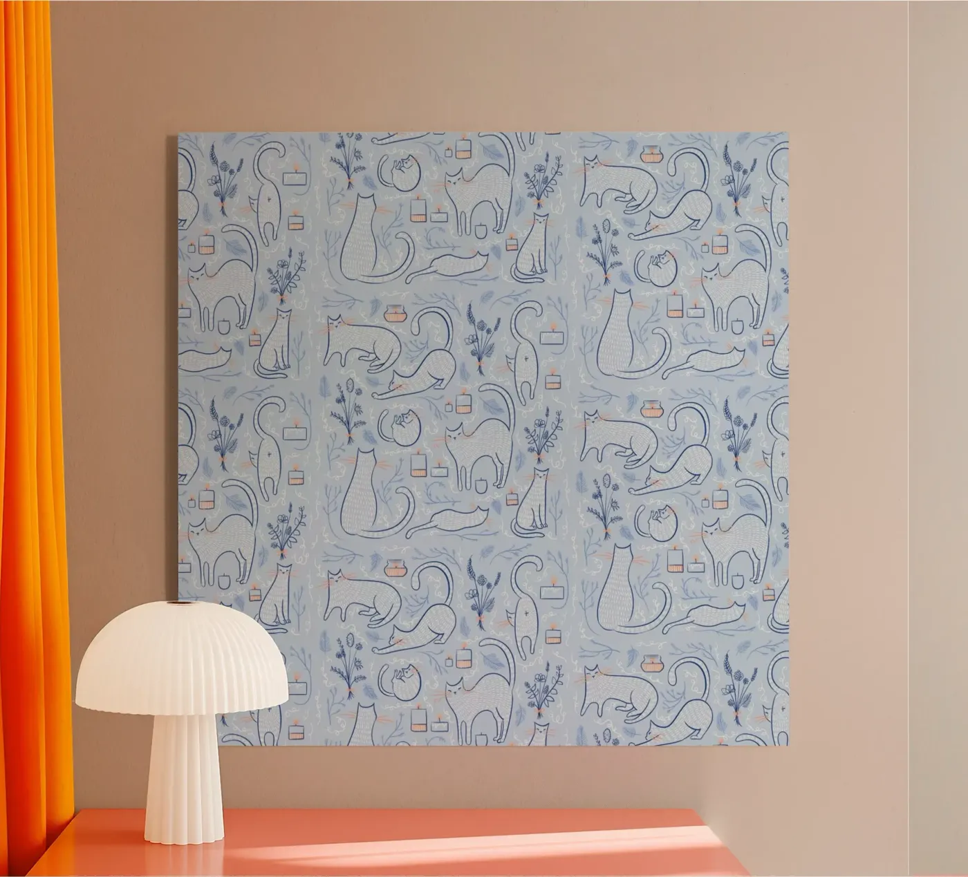 Feline Acryl-Glas von Moira Scicluna Zahra