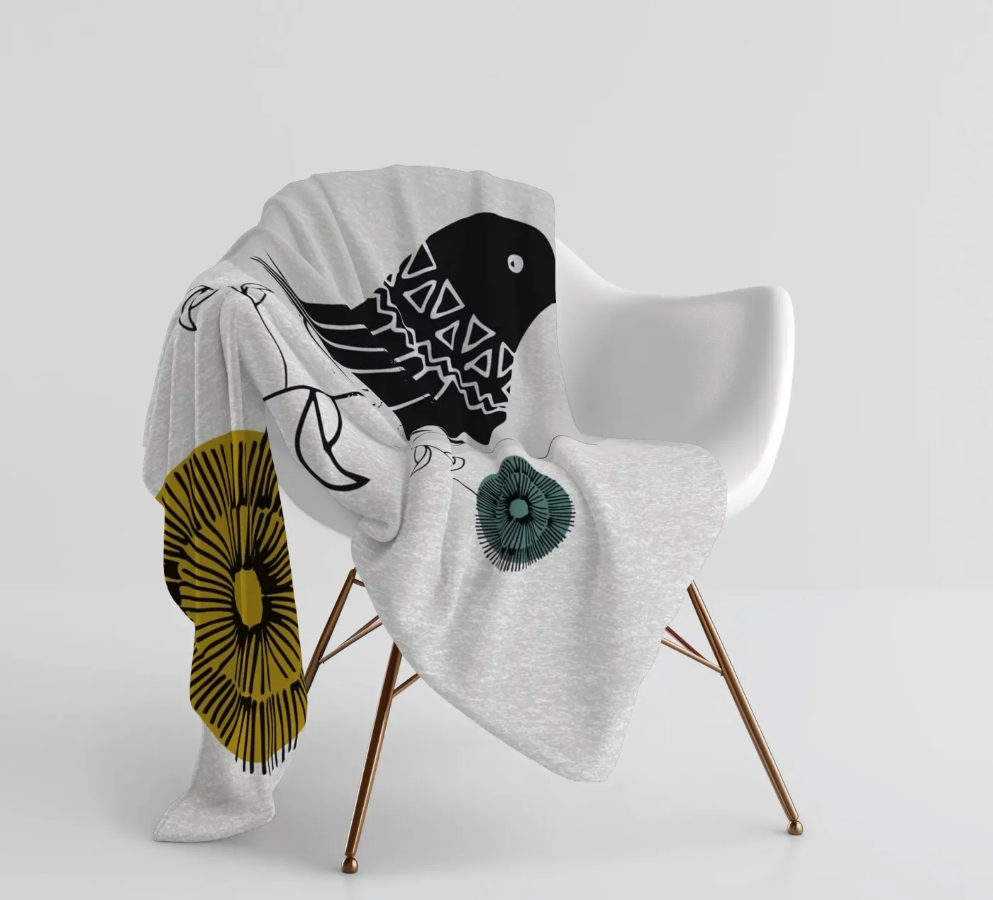 Bird Fleecedecke von lazydaypaper