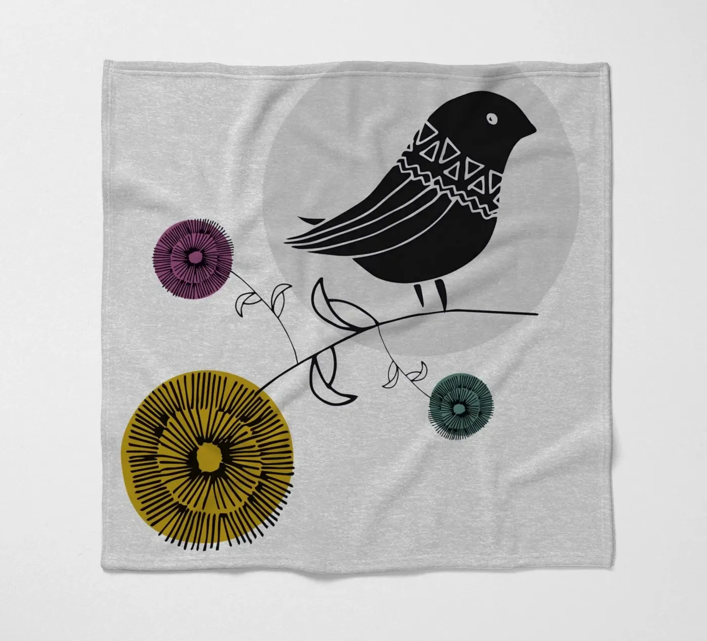 Bird Fleecedecke von lazydaypaper