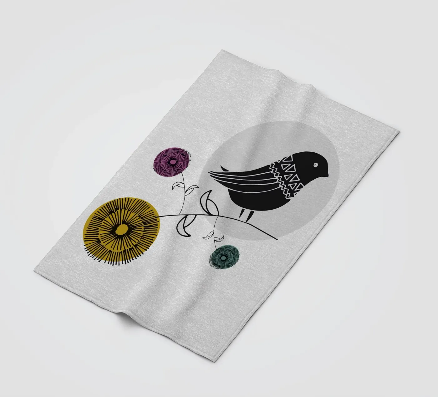 Bird Fleecedecke von lazydaypaper
