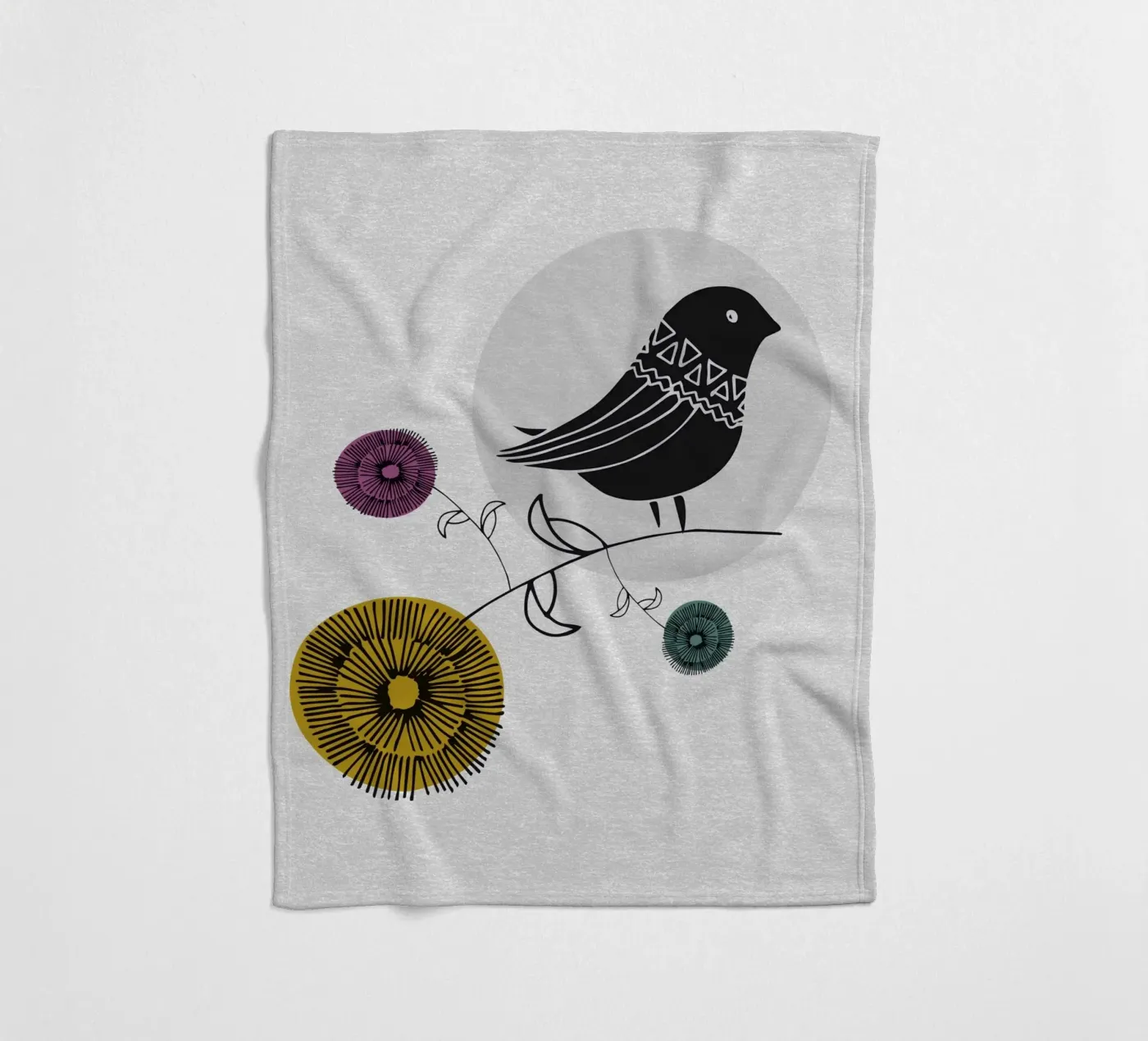 Bird Fleecedecke von lazydaypaper