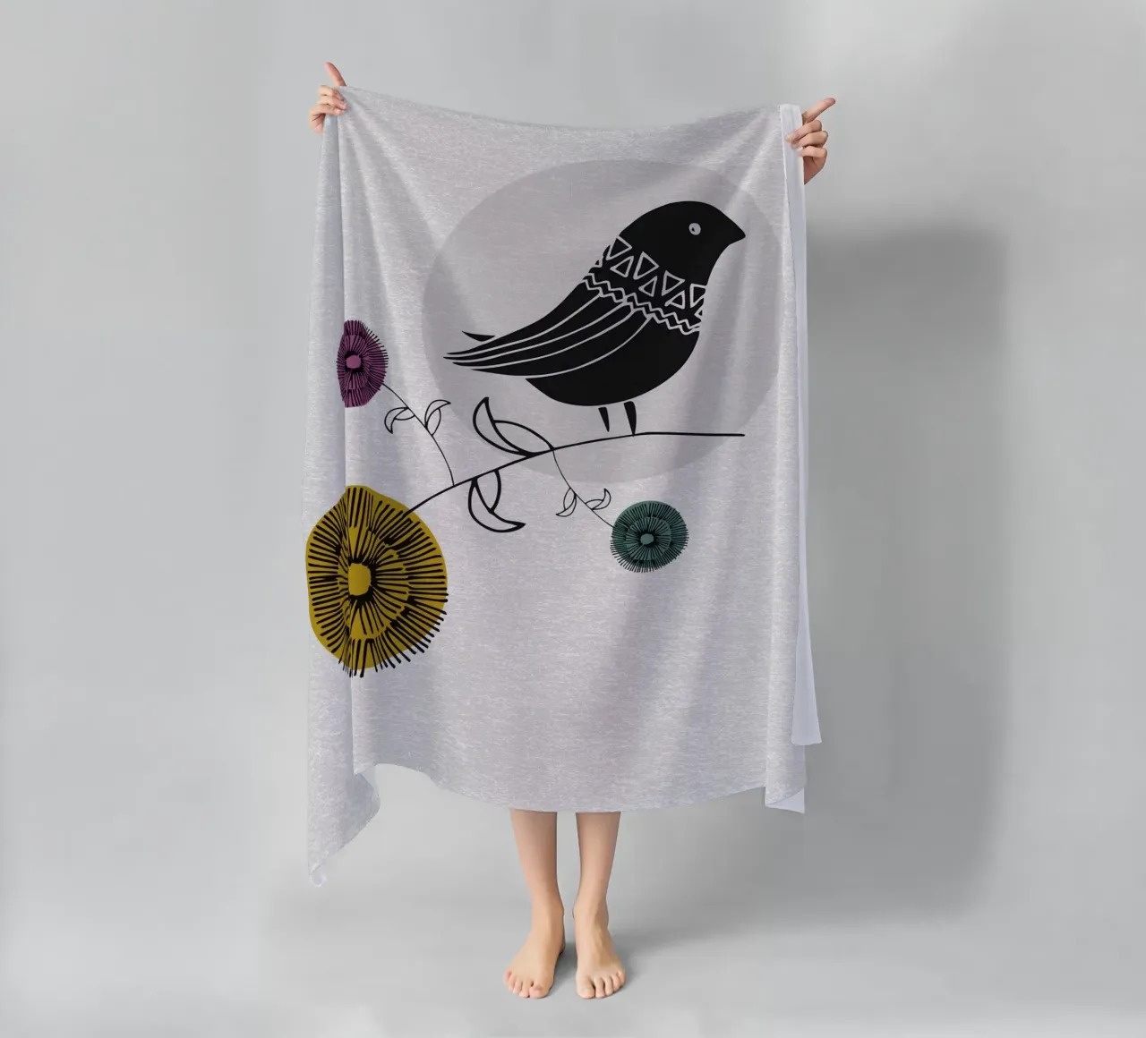 Bird telo mare da lazydaypaper