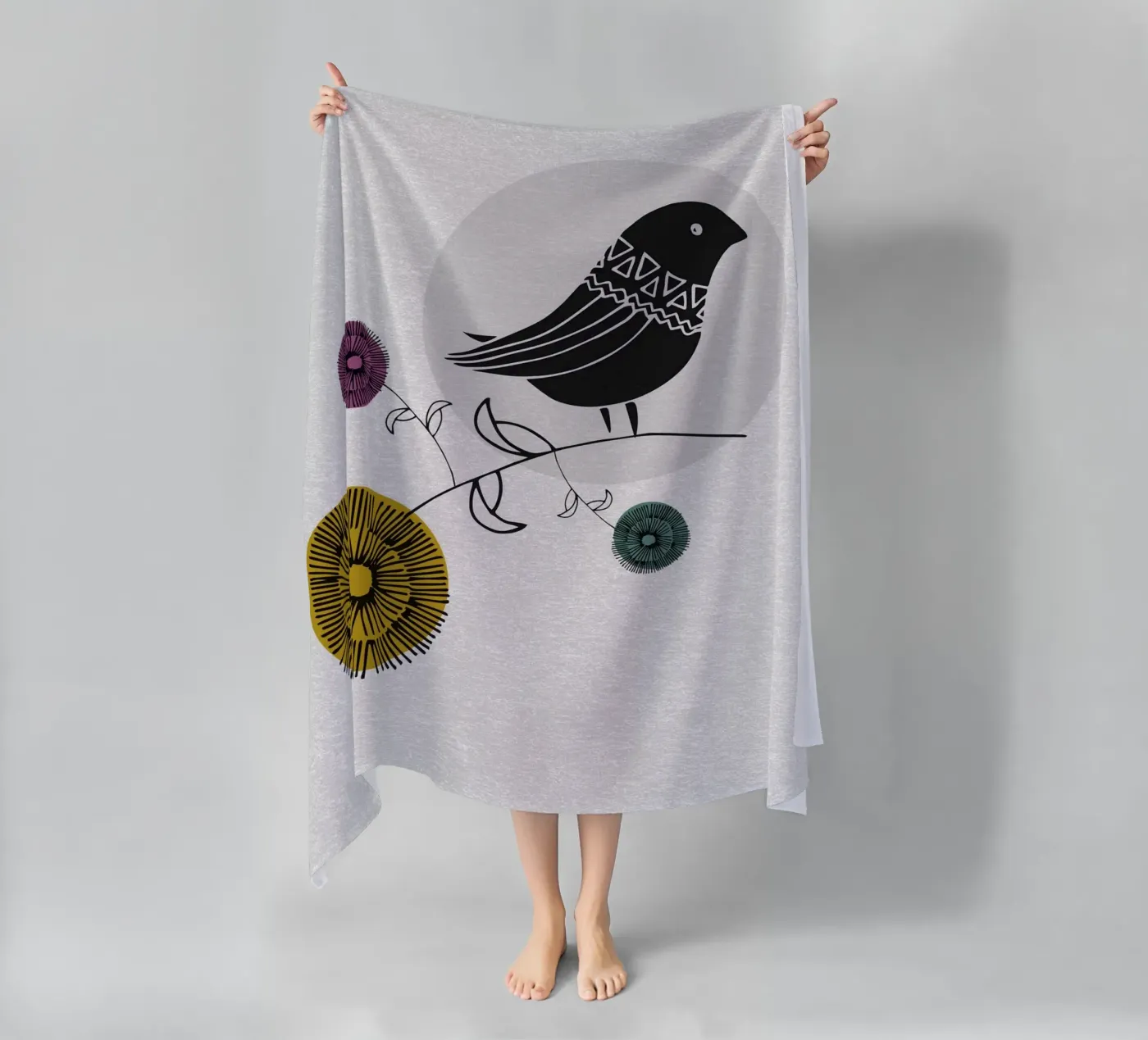 Bird telo mare da lazydaypaper