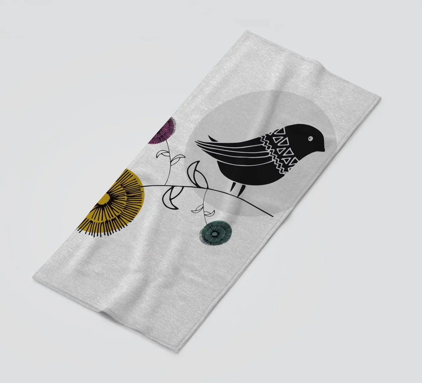 Bird telo mare da lazydaypaper