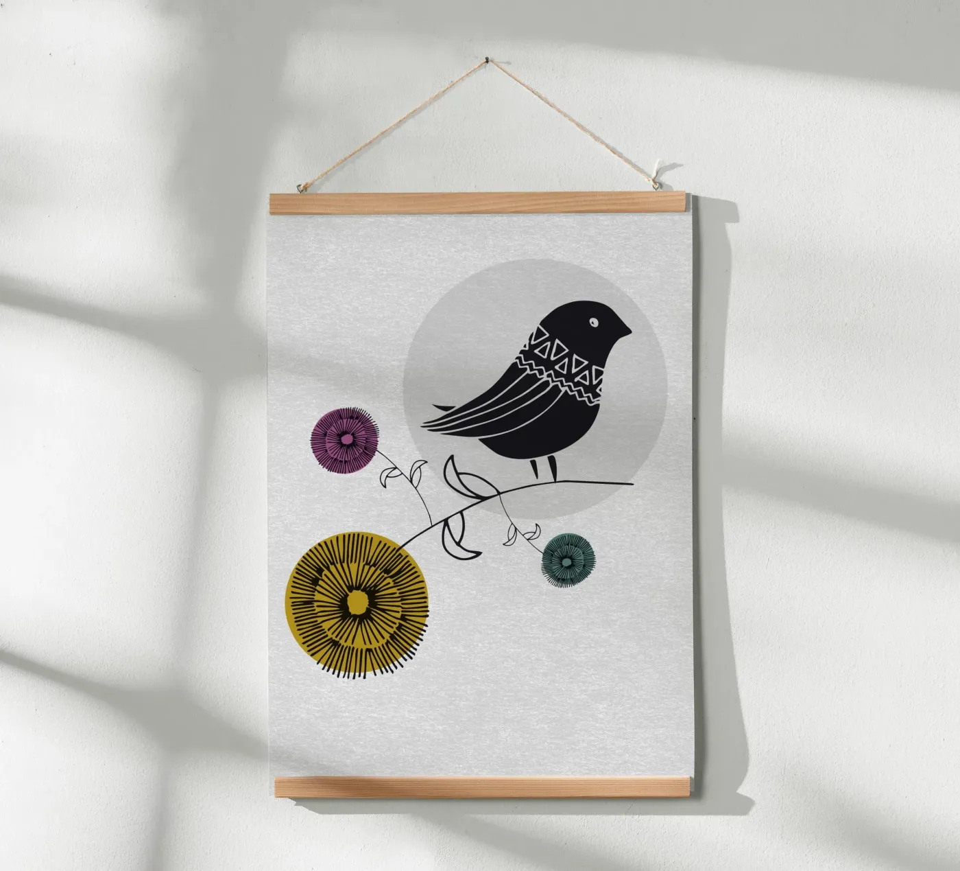 Bird poster by lazydaypaper