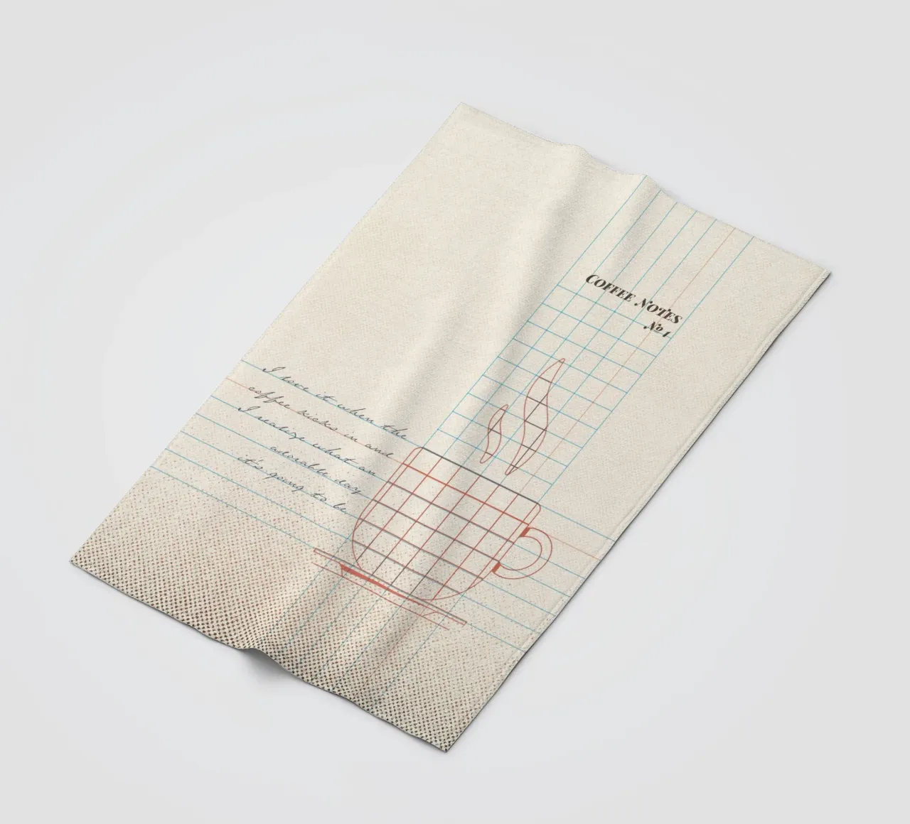 Caffee Notes Nr. 01 coperta in pile da lazydaypaper