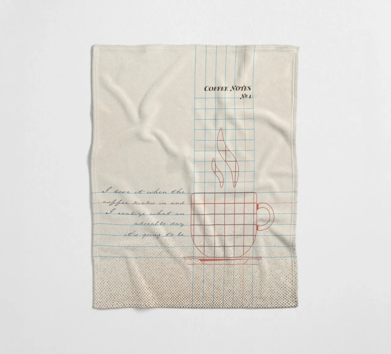 Caffee Notes Nr. 01 coperta in pile da lazydaypaper