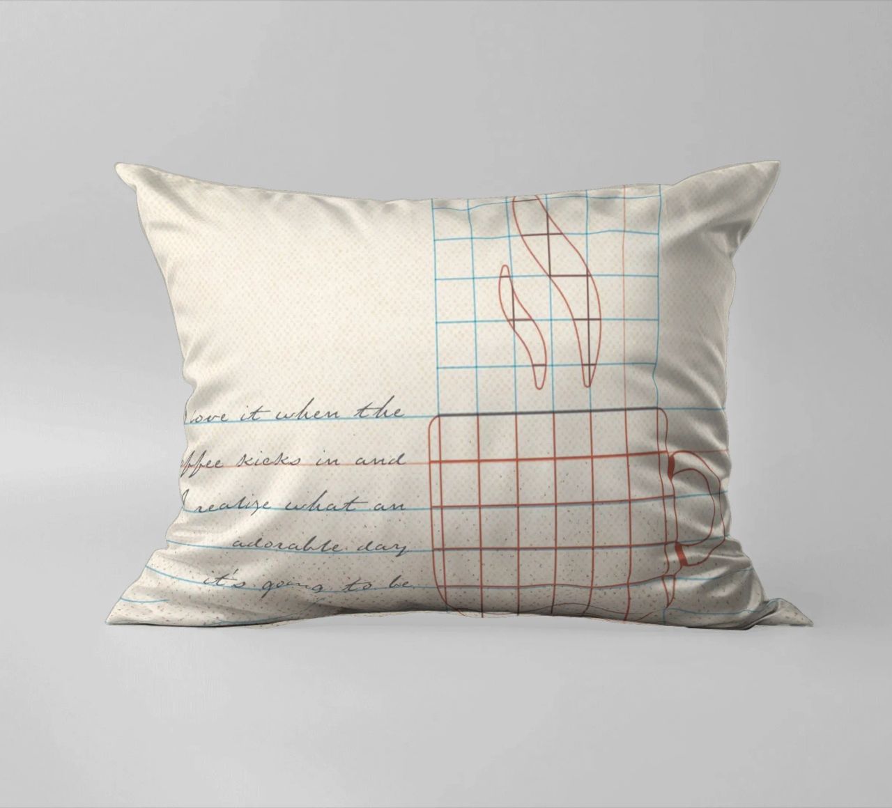 Caffee Notes Nr. 01 cuscino da lazydaypaper