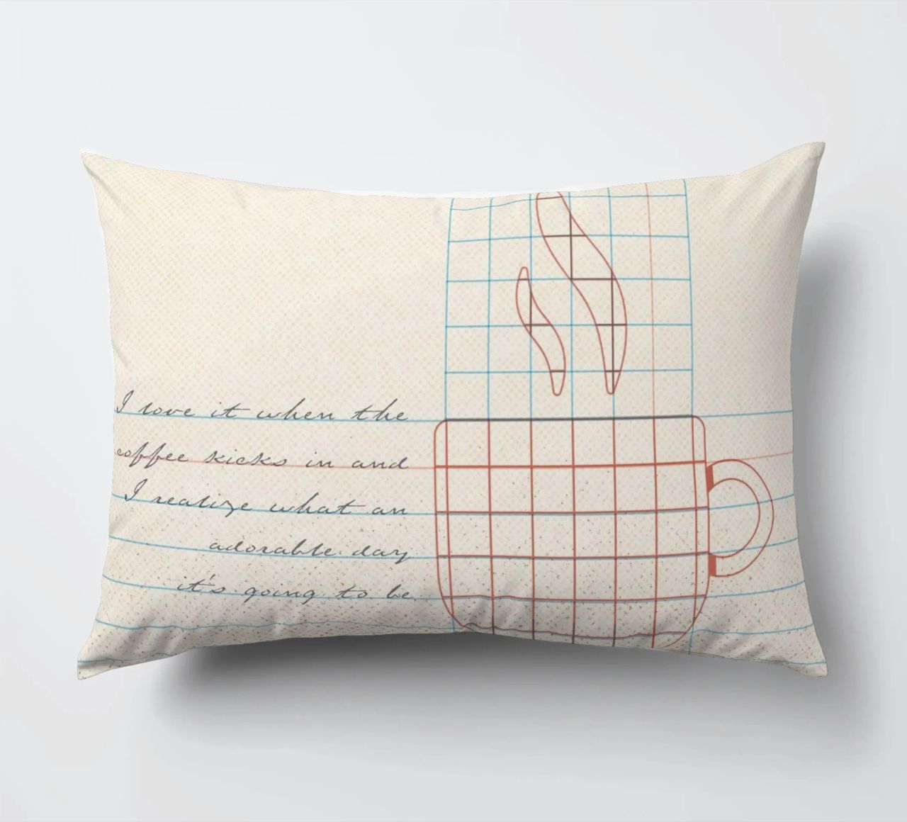 Caffee Notes Nr. 01 cuscino da lazydaypaper