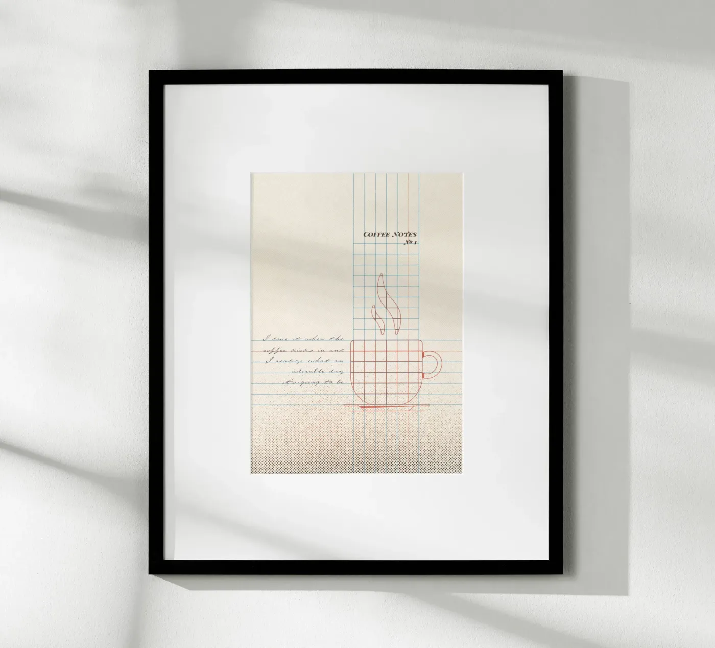 Caffee Notes Nr. 01 poster by lazydaypaper