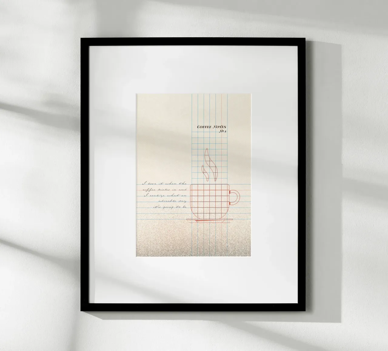 Caffee Notes Nr. 01 poster da lazydaypaper