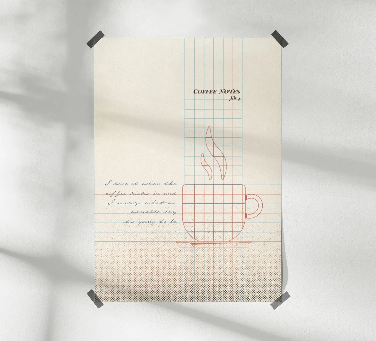 Caffee Notes Nr. 01 carta hahnemühle da lazydaypaper