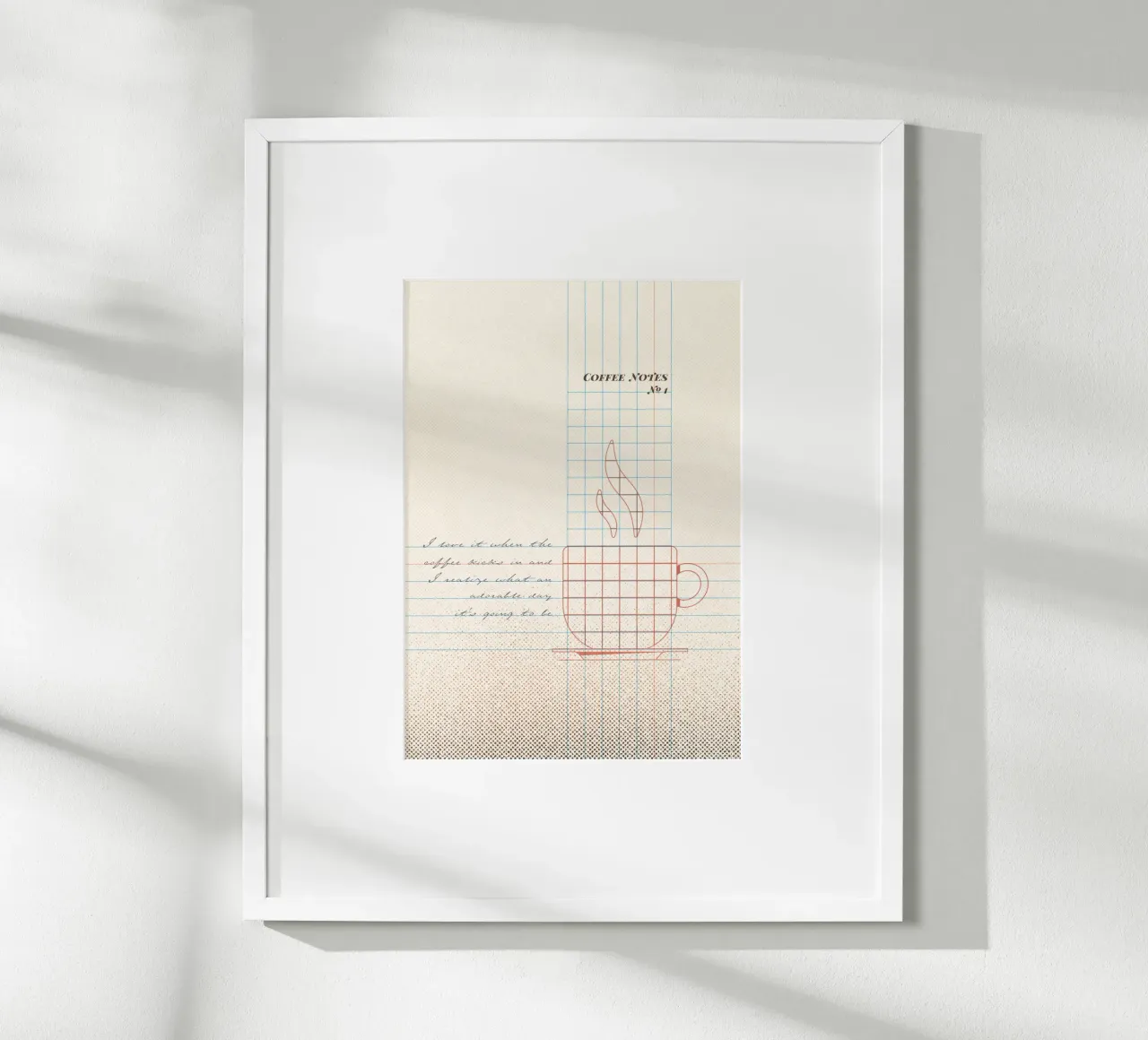 Caffee Notes Nr. 01 poster da lazydaypaper