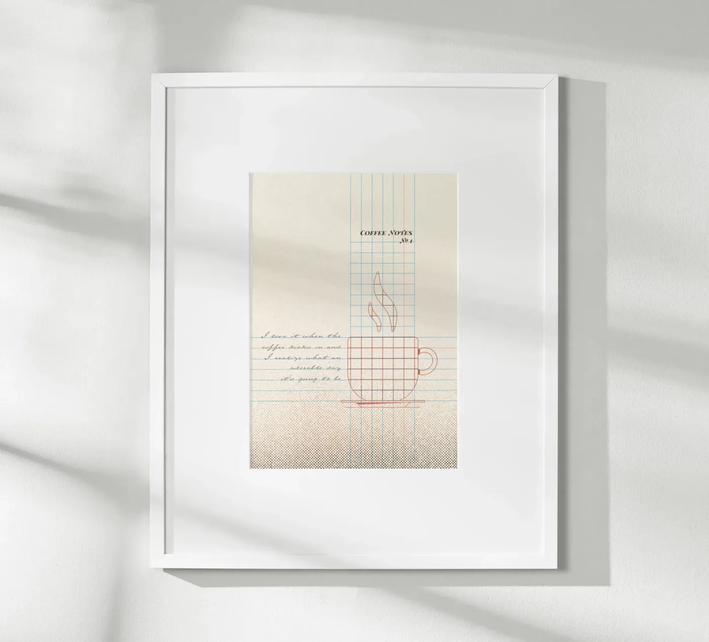 Caffee Notes Nr. 01 poster by lazydaypaper