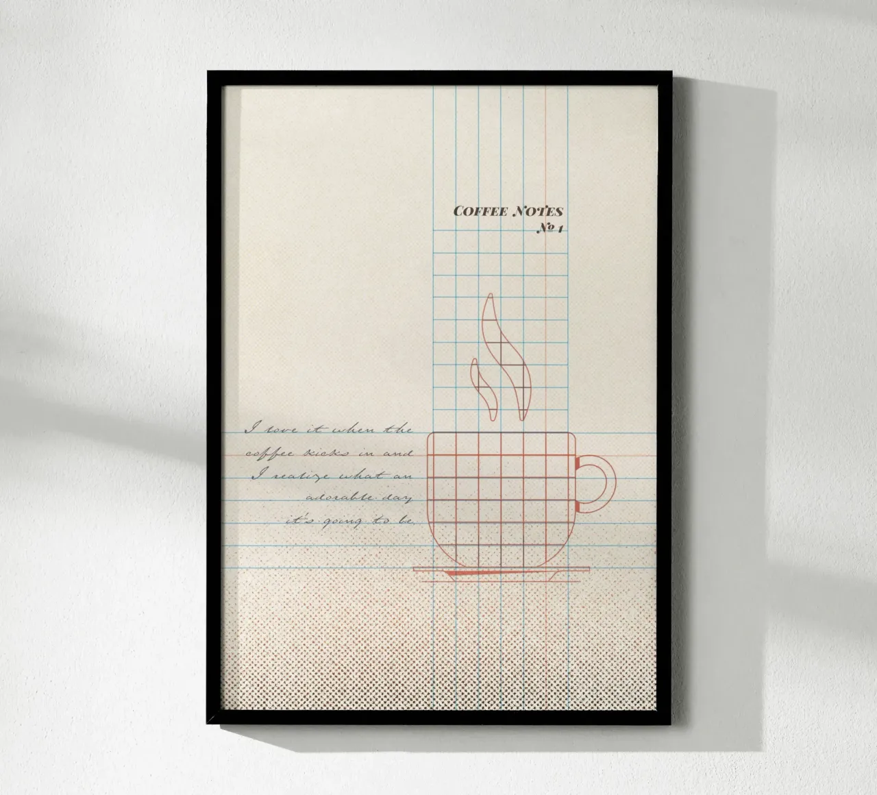 Caffee Notes Nr. 01 poster da lazydaypaper