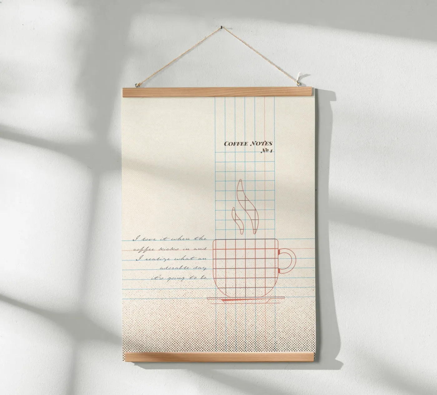 Caffee Notes Nr. 01 poster by lazydaypaper