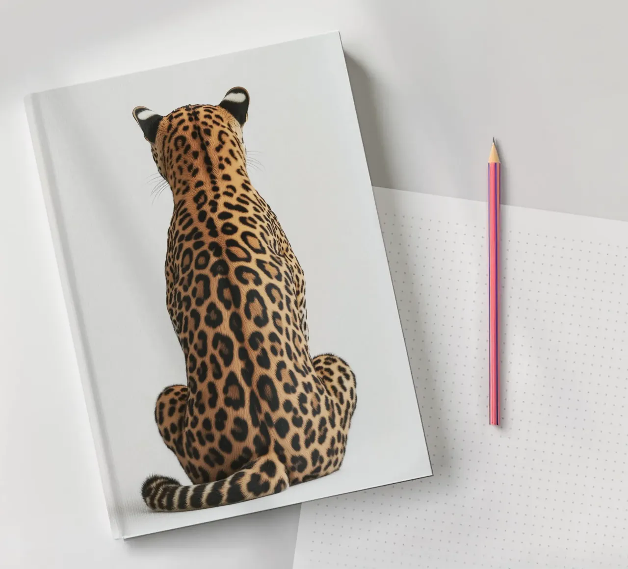 Elegant leopard notebook by Carinaprint